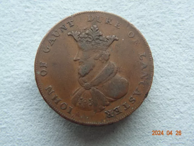 Half Penny, 1794  Historical ✅ Iohn Of Gaunt Duke Of Lancaster