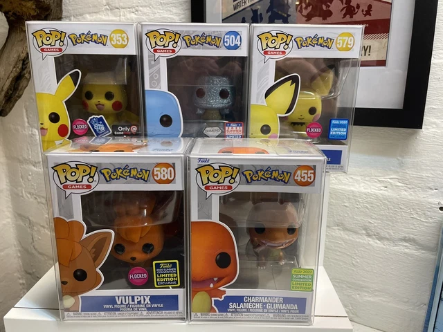 Funko Pop Pokémon Sammlung (Pikachu / Charmander / Vulpix / Pichu / Squirtle)