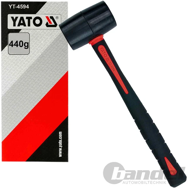 YATO Maillet Marteau de Pavage Marteau Léger Hammer-ø 65mm Dent 440g
