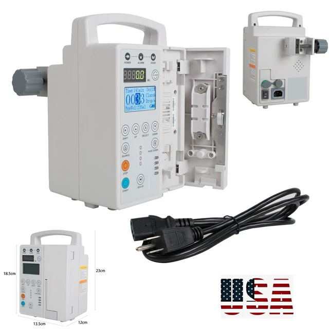 MEDICAL VETERINARY INFUSION Pump IV Fluid Pump With Audible Visual