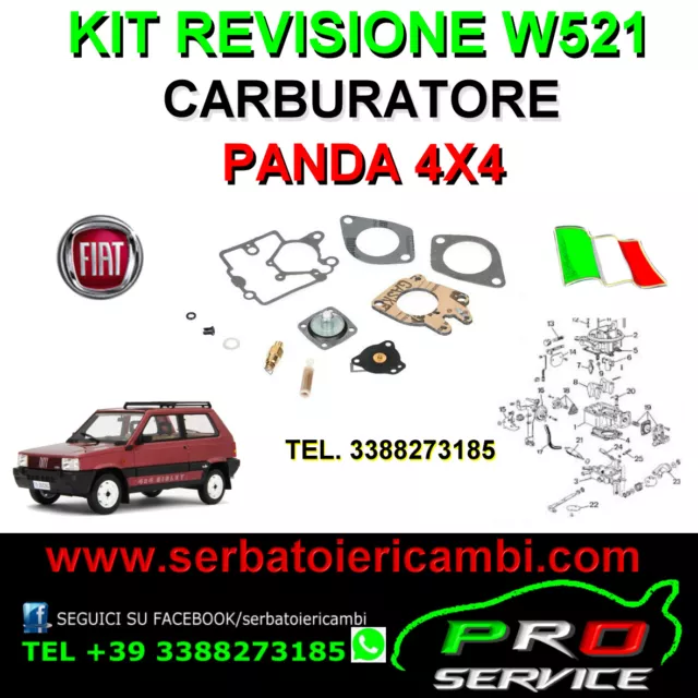 Kit Per Revisione Carburatore Panda 4X4 Weber 32Tlf Y10 Uno 750 1000 Fire