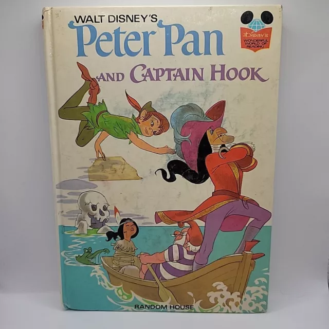 Peter Pan And Captain Hook Walt Disney's Wonderful World of Reading Book (1972)