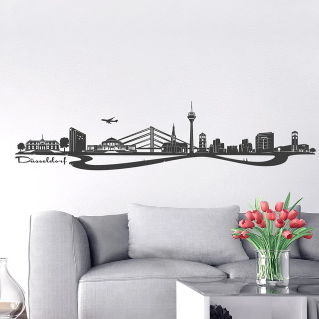 SKYLINE AUGSBURG ALS Wandtattoo Wandaufkleber Wanddeko Aufkleber von Wandkings EUR 23,90 - DE
