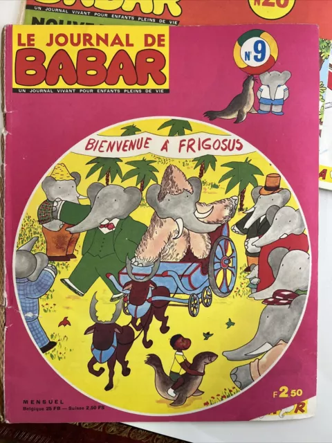 Lot De 7 Journaux Le Journal De Babar 1969 1970 3