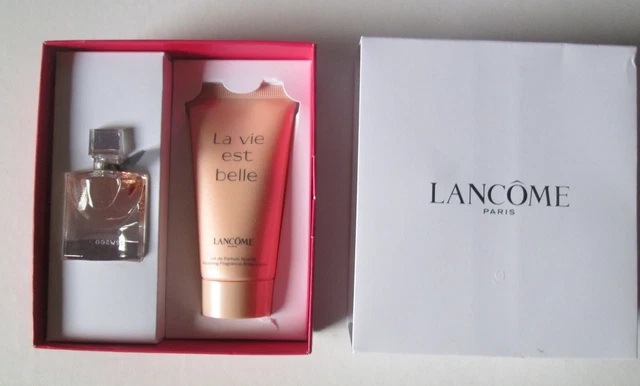 COFFRET LA VIE EST BELLE Eau De Parfum 4ML Et Lait De Parfum Pour Le