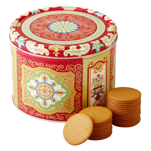 Gingerbread Snaps Cookie Tin, Finest Ginger Snaps Original Flavor Swedish Cookie