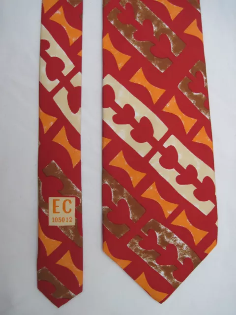 -AUTHENTIQUE cravate cravatte  ENRICO COVERI   100% soie  TBEG  vintage