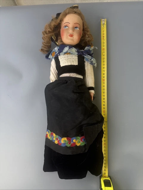 Poupée Ancienne Bleuette UNIS France – Tête Biscuit Porcelaine, Miniature