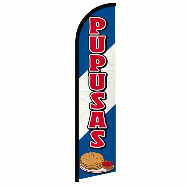 Pupusas Full Curve Windless Swooper Flag Concessions Food