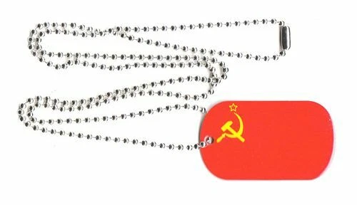 Dog Tag UDSSR Erkennungsmarke 30 x 50 mm Fahne Flagge