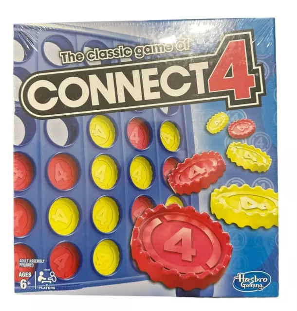 Connect 4 Classic Grid, 4 in a Row Game,Strategy Board Games for Kids, 2 Player