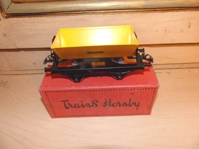Wagon HORNBY écart O wagon benne basculante n°1 Meccano jouet en tôle