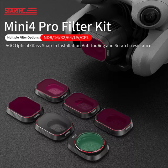 For DJI Mini4Pro Filter UV/CPL /ND/GND Filter Starlight Filter Drone Accessories