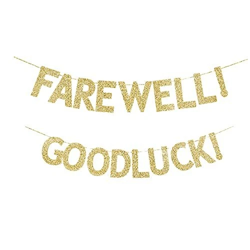 Farewell Goodluck Banner Frewell Party/Graduation/House Moving/Retirement/Job...
