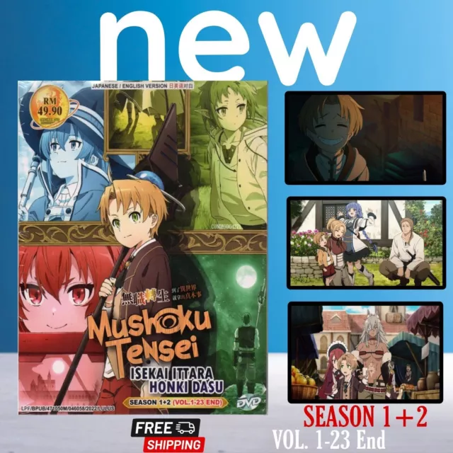 Anime DVD Mushoku Tensei: Isekai Ittara Honki Dasu Season 1+2 English Dubbed