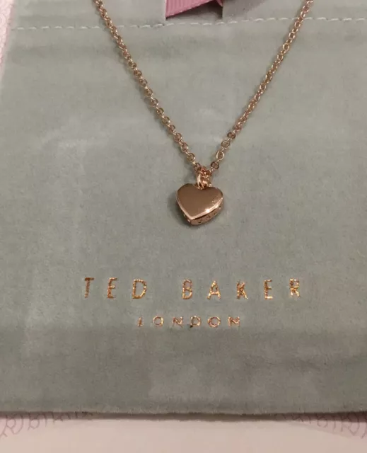 Ted Baker TBJ1145-01-03 Hara Silver Finish Tiny Heart Pendant -  thbaker.co.uk