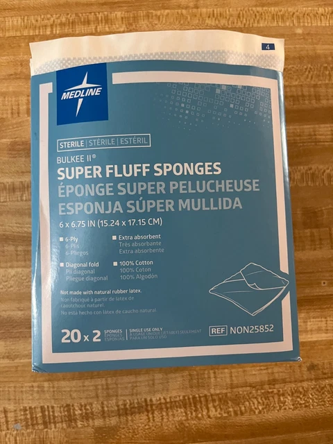 ESPONJAS SUPER PELUSA Medline 6""X6,75"" no 25852