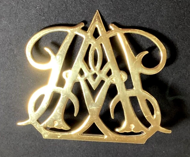BRASS BOOKEND Virginia Metalcrafters Queen Anne Cypher 20.00 PicClick