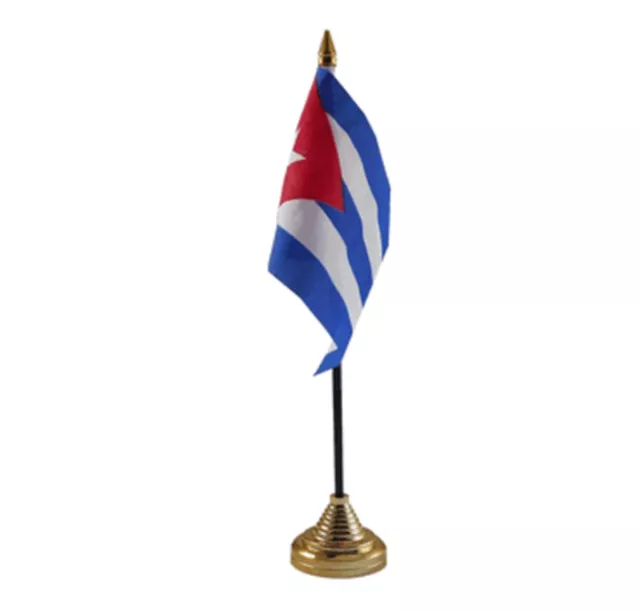 CUBA DESKTOP TABLE FLAG 6"X4" 15cm x 10cm flags CUBAN