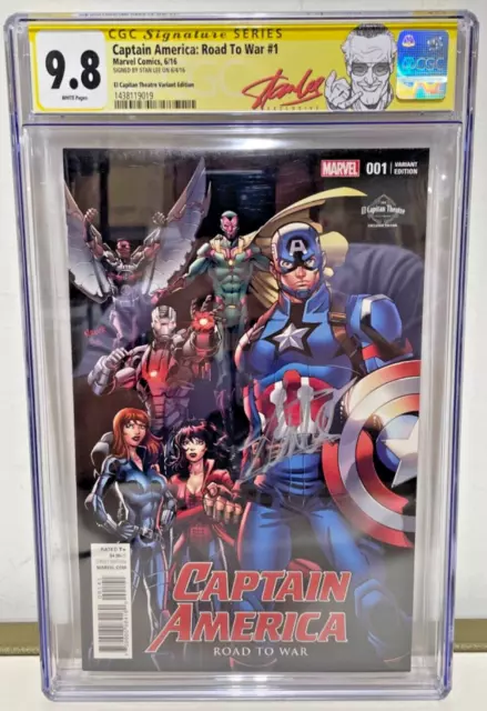 Captain America: Road to War #1 CGC 9.8 Signed by Stan Lee!! READ DESCRIPTION