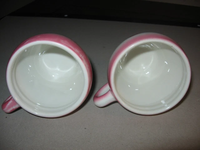 Syracuse Restaurant China Traveler Milwaukee Road Railroad Dining Car Pair Cups 3