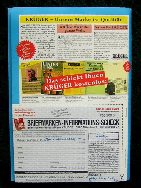 Ersttagsblätter Sonderpostwertzeichen 1985 2