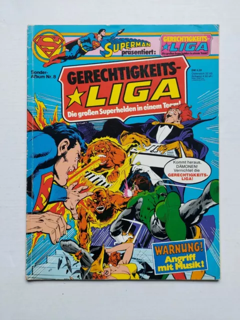 Ehapa Comic - Superman präsentiert: Gerechtigkeitsliga Album Nr. 8 / Z2+ mit SE