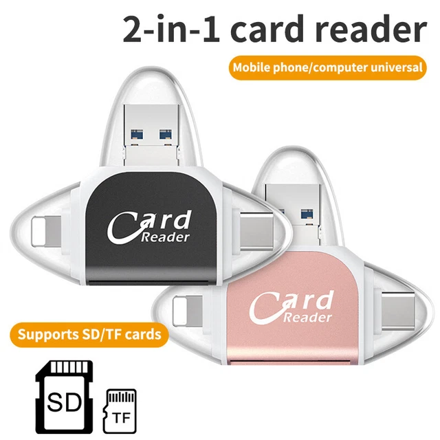 CONVERTITORE LETTORE DI schede micro SD adatto per iPhone iPad OTG a scheda micro SD/TF EUR 7,31