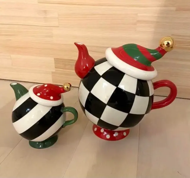 MacKenzie-Childs Teapot Set Unused