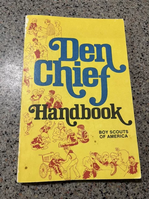 1984 Den Chief Handbook Paperback Vintage Boy Scouts of America BSA Book