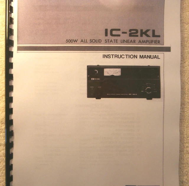 ICOM IC-2KL LINEAR Amplifier With IC-2KLPS Power Supply ICOM IC-2KL LINEAR Amplifier With IC-2KLPS Power Supply