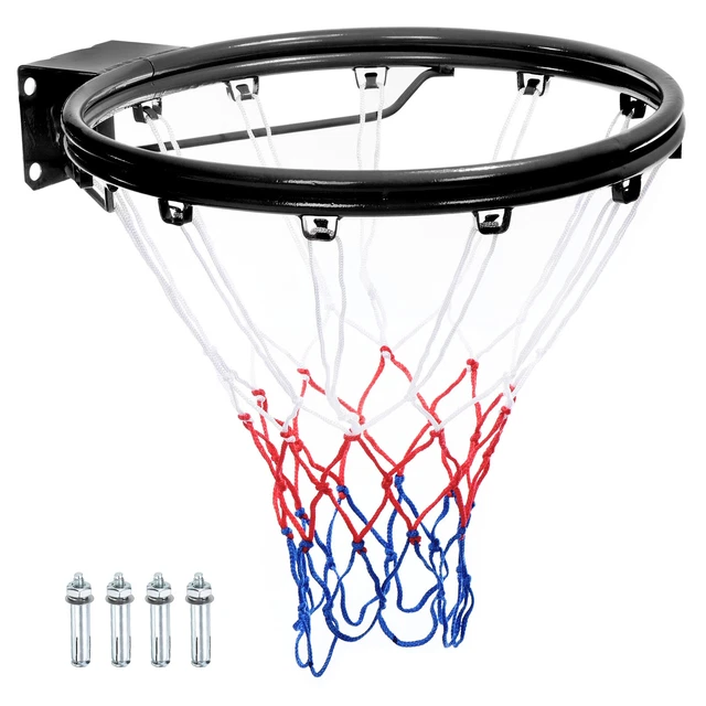 Basketball Rim 18" Replacement Wall Door Mounted Hanging Standard Black