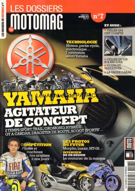 Dossier MOTOMAG  7 Spécial L’Histoire de YAMAHA Story Vmax TDM XT 500 TY XS RD