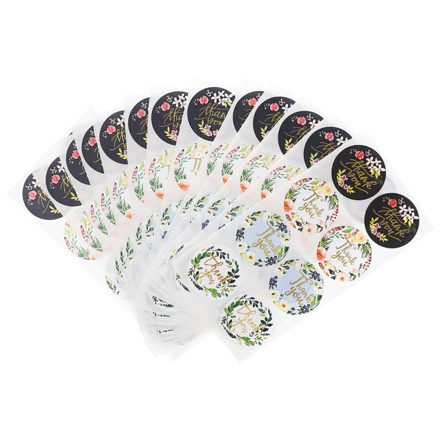 320PCS Wedding Thank You Labels Party Favor Sticker Baby Shower Labels Stickers
