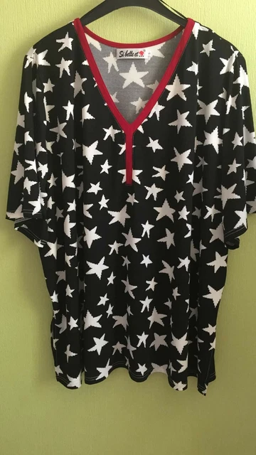 Tuniqué élégante Si Belle Et - Taille 58/60, Noir Floral, Jamais Portée Avec étiquette
