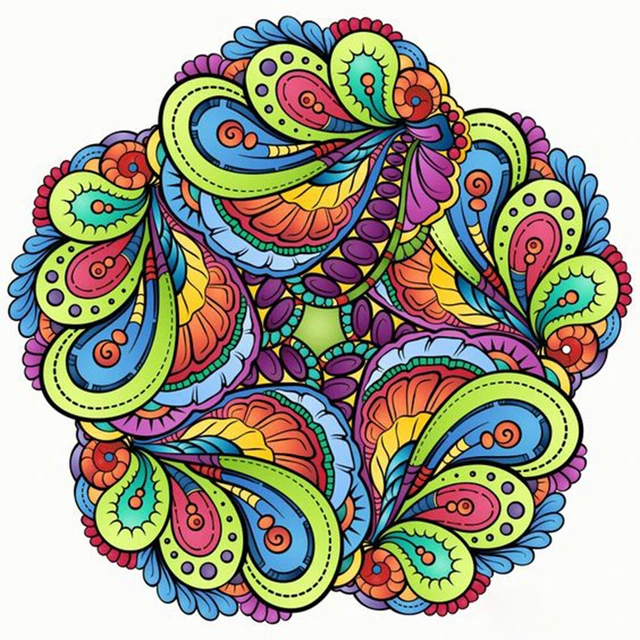 liuwei 5D-Diamant-Malerei-Set, DIY Mandala-Diamant-Malerei, Teil-Spezialbohrer,