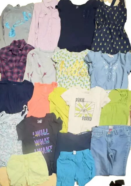 Huge Lot Of 20 Girls Clothes Size 12, 14/16 - Under Armor, Crewcuts, Wrangler