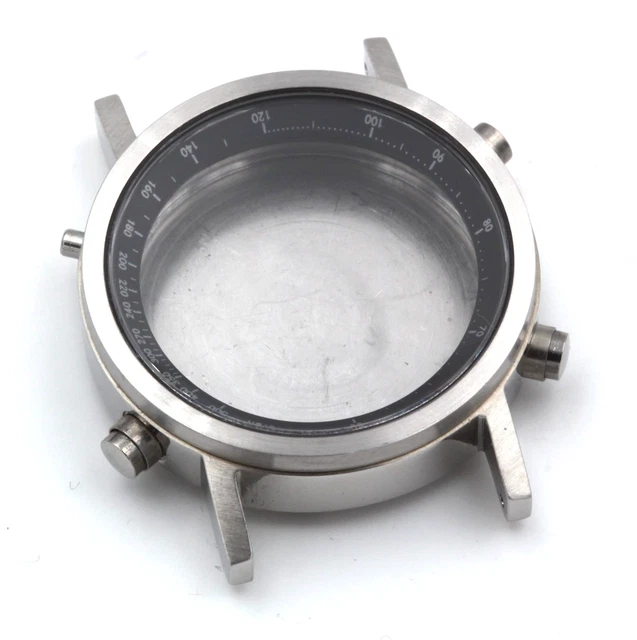 Boîtier De Montre En Acier Inoxydable Pour Mouvement ETA à Quartz - Couleur Or/argent, Verre Minéral - Neuf Sans étiquette
