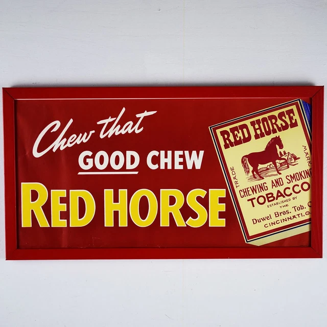 red horse chewing tobacco for sale RED HORSE CHEWING & Smoling Tobacco NEW Metal Sign: Duwel Bros.,  Cincinnati, OH $21.88