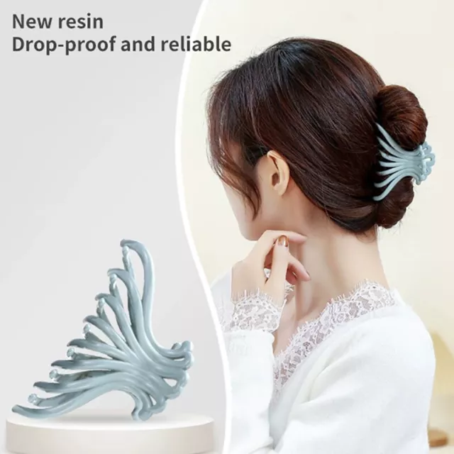 Women's Hair Clip Grab Clip Flower Claw Plastic Shark Clip Girl Hair Accessory