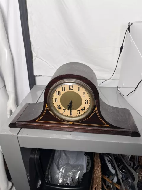 Vtg Plymouth Mantle Tambour Clock By Seth Thomas Clock Company 1930s