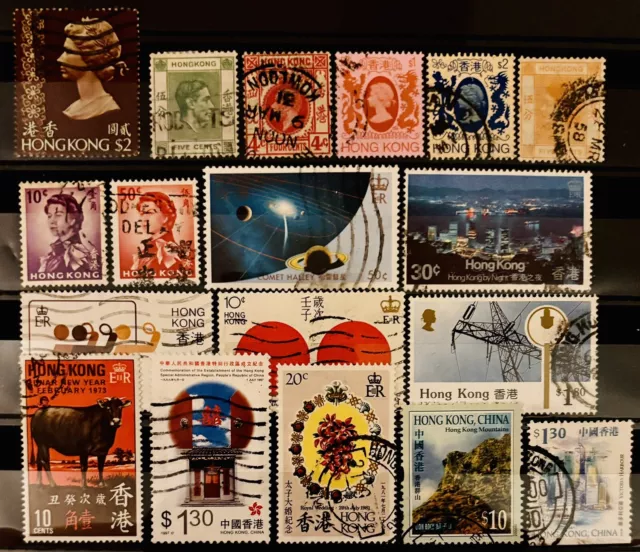 Hong Kong China High Values Gb Qeii Kgv & Kgvi Collection Stamps Lot 10130324