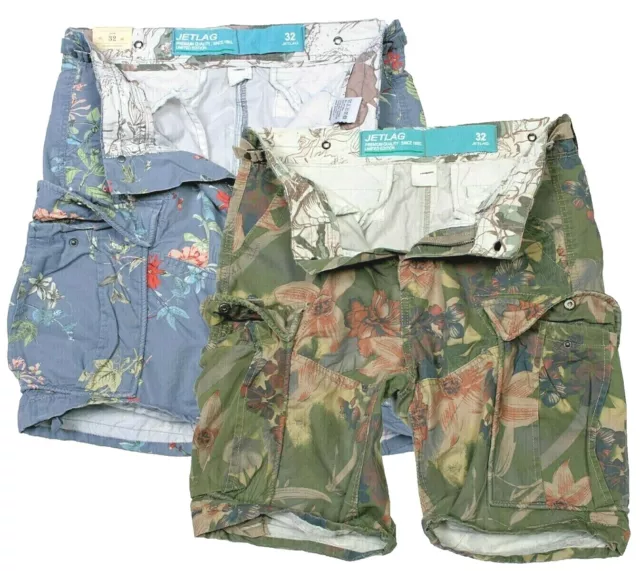Jet Lag Men's Cargo Shorts Bermuda Knee Length Summer US-131 New