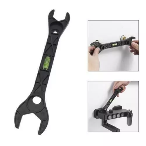 Shower Wrench with Spirit Level Multi Purpose Plumbing Tools for Positioning