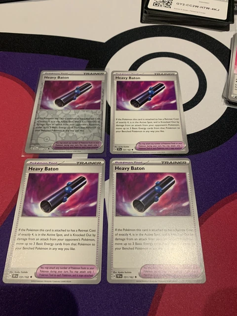 HEAVY BATON - 151/162 Temporal Forces Trainer Pokemon Card $1.95 - PicClick  AU