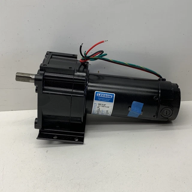 Leeson 985.616F Permanent Magnet DC Gearmotor Motor 90V 1.3A 1/8HP 167RPM