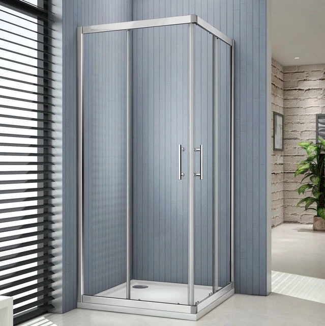 CORNER SLIDING DOOR Shower Screen Shower Enclosure Base Optional