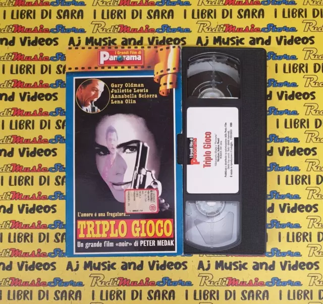 VHS*film TRIPLO GIOCO Peter Medak Gary Oldman Juliette Lewis PANORAMA(FP3)*