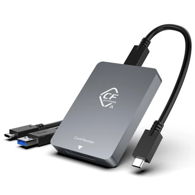 2 in 1 Lettore di schede CFexpress tipo B & Lettore Schede SD con USB 3.1 (Gen 2) 10 Gbit/s, SD/CF express Type-B Memory Card Reader Adattatore per Windows/Mac/Linux/Android con Cavo USB-C 2 in 1 Lettore di schede CFexpress tipo B & Lettore Schede SD con USB 3.1 (Gen 2) 10 Gbit/s, SD/CF express Type-B Memory Card Reader Adattatore per Windows/Mac/Linux/Android con Cavo USB-C