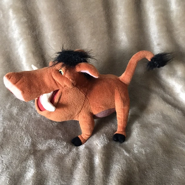 DISNEY LION KING Pumbaa Warthog Stuffed Animal Plush Toy 7.5” Timon